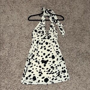 NWT Abercrombie & Fitch Halter Tie-Front Slip Mini Dress